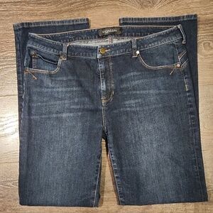 ❤️ LIVERPOOL JEANS COMPANY REMY HUGGER STRAIGHT LEG JEANS, CORVUS DARK WASH, 16